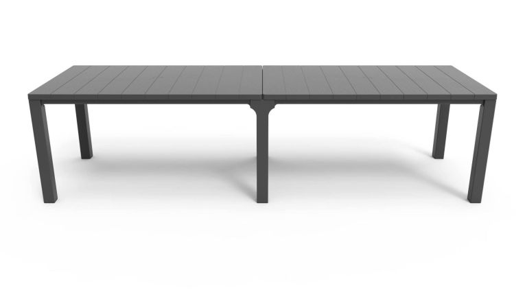 Tavolo da giardino allungabile 8-12 posti 147-294x90cm antracite - Brossard