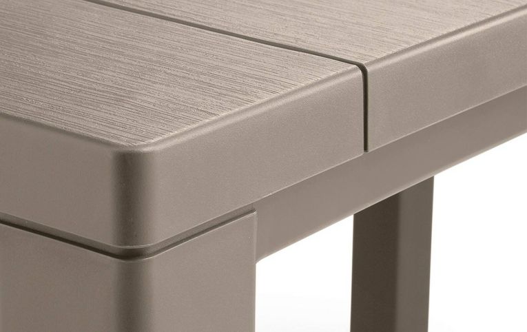 Tavolo da giardino allungabile 8-12 posti 147-294x90cm tortora - Brossard