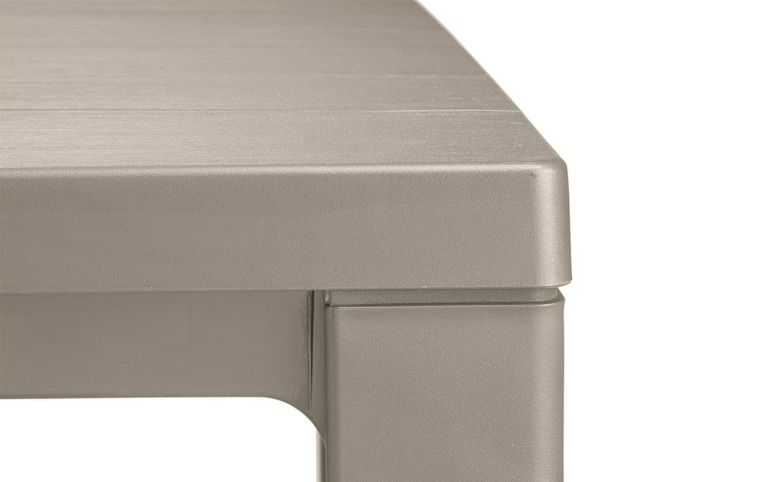 Tavolo da giardino allungabile 8-12 posti 147-294x90cm tortora - Brossard