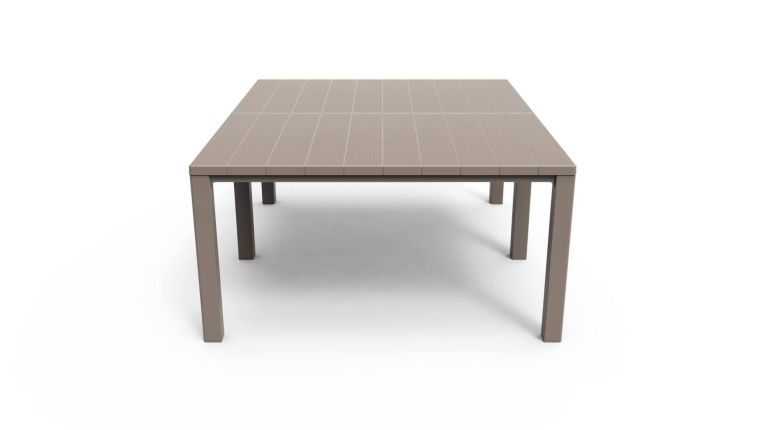 Tavolo da giardino allungabile 8-12 posti 147-294x90cm tortora - Brossard