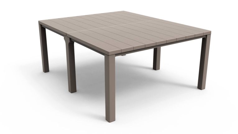 Tavolo da giardino allungabile 8-12 posti 147-294x90cm tortora - Brossard