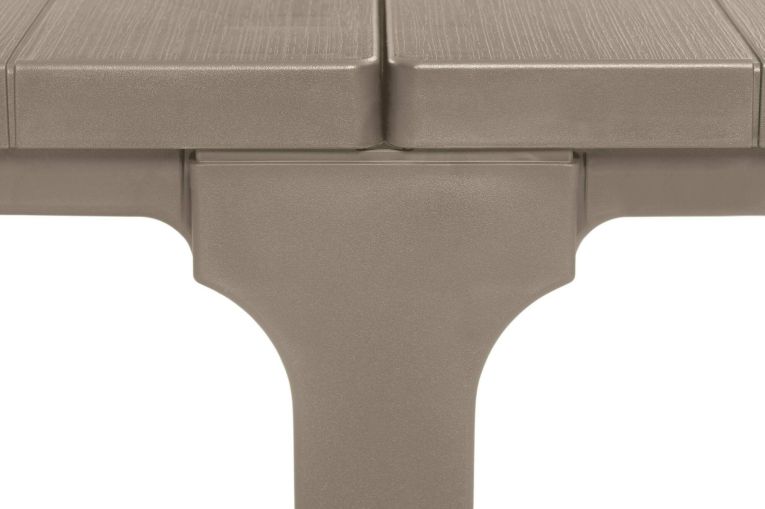 Tavolo da giardino allungabile 8-12 posti 147-294x90cm tortora - Brossard