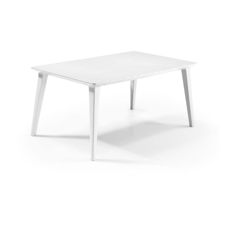 Tavolo da terrazza 6 posti 157x98cm bianco - Brockville