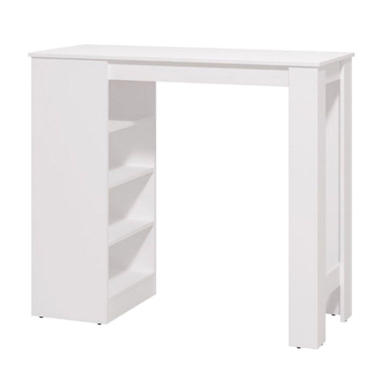Tavolo Fisso Bianco 2 Posti Forma Rettangolare 120x50x105h cm, Materiale Piano in Legno Nobilitato - Sedriano
