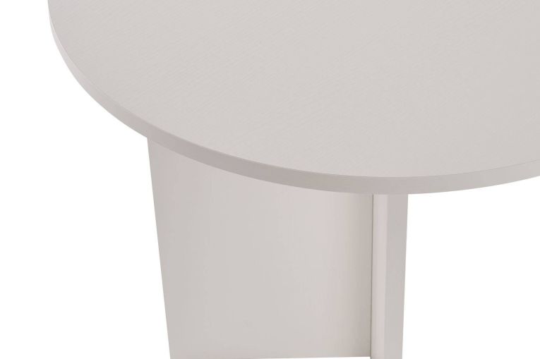 Tavolo Fisso Bianco 6 Posti Forma Ovale 180x89.5x75h cm, Peso Supportato 70 kg - Monterano
