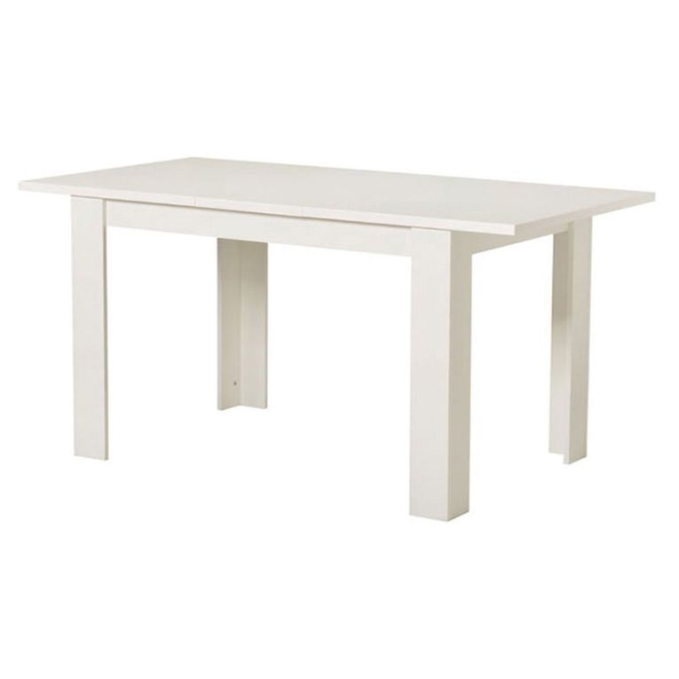 Tavolo Fisso Bianco 6 Posti Forma Rettangolare 120x80x74.5h cm, Materiale Piano in Legno Nobilitato - Uscio