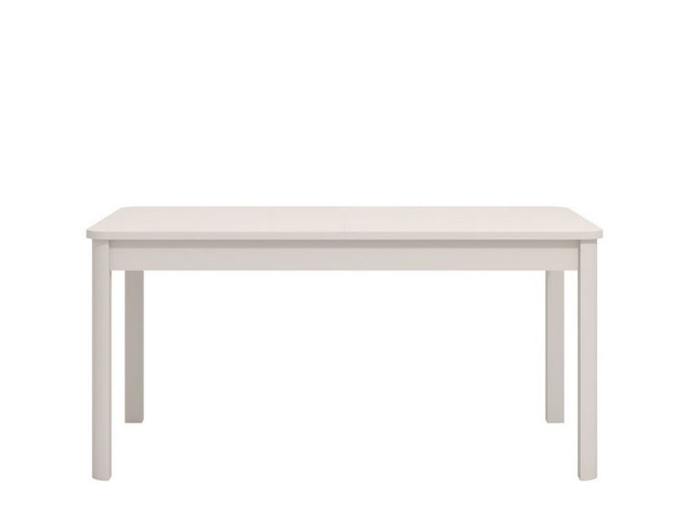 Tavolo Fisso Bianco 6 Posti Forma Rettangolare 160x90.5x76.5h cm, Materiale Piano in Legno Nobilitato - Tonara