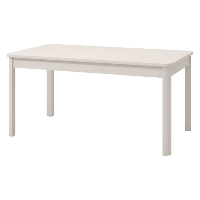 Tavolo Fisso Bianco 6 Posti Forma Rettangolare 160x90.5x76.5h cm, Materiale Piano in Legno Nobilitato - Tonara