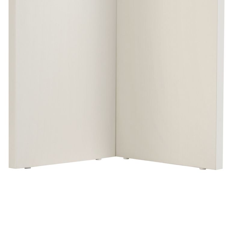 Tavolo Fisso Bianco 6 Posti Forma Rettangolare 180x90x75h cm, Materiale Piano in Legno Nobilitato - Noleme