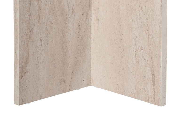 Tavolo Fisso Bianco Marmo 6 Posti Forma Ovale 180x89.5x75h cm, Peso Supportato 70 kg - Monterano