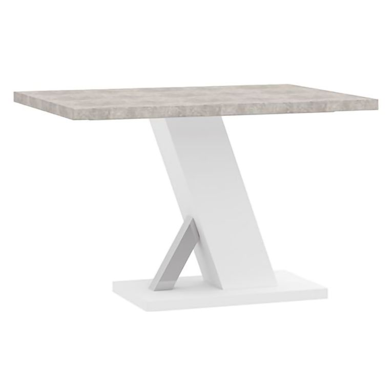 Tavolo Fisso Bianco Marmo Bianco 6 Posti Dettaglio Effetto Vetro 138x90x76h cm, Forma Rettangolare - Litopa