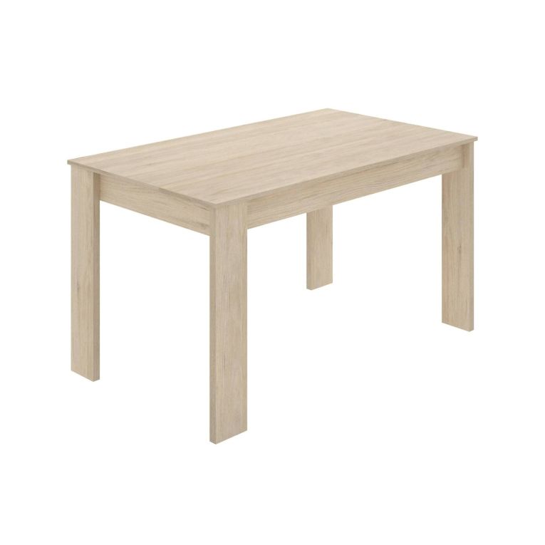 Tavolo fisso Censo, Tavolo da pranzo multiuso, Tavolo rettangolare da cucina o sala da pranzo, 139x81h77 cm, Rovere