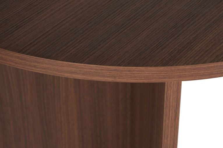 Tavolo Fisso Marrone Noce 6 Posti Forma Ovale 180x89.5x75h cm, Peso Supportato 70 kg - Monterano