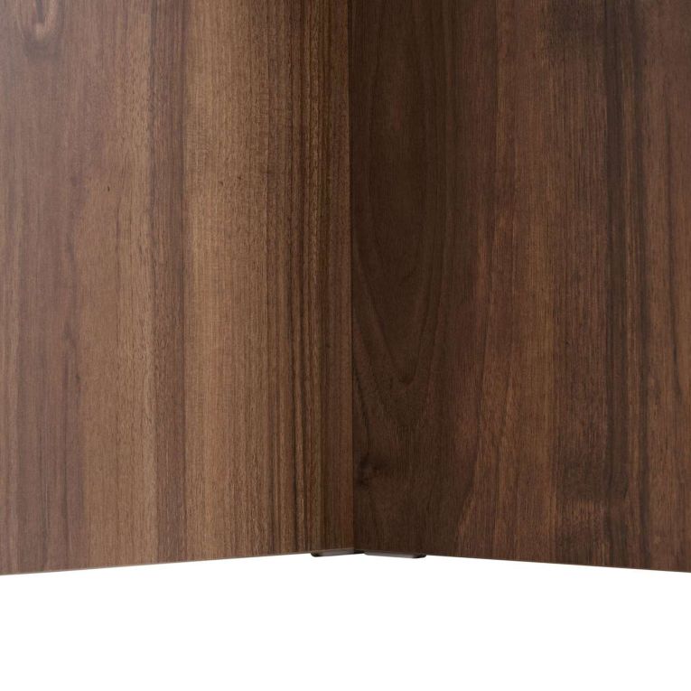 Tavolo Fisso Marrone Noce 6 Posti Forma Ovale 200x90x75h cm, Materiale Piano in Legno Nobilitato - Nofalota