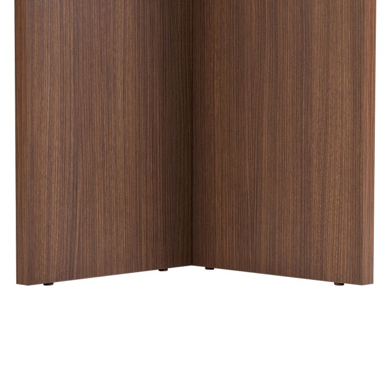 Tavolo Fisso Marrone Noce 6 Posti Forma Rettangolare 180x90x75h cm, Materiale Piano in Legno Nobilitato - Noleme