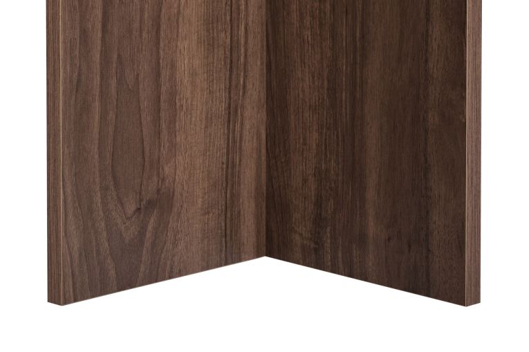 Tavolo Fisso Marrone Noce Scuro 6 Posti Forma Ovale 180x90x75h cm, Materiale Piano in Legno Nobilitato - Monterano