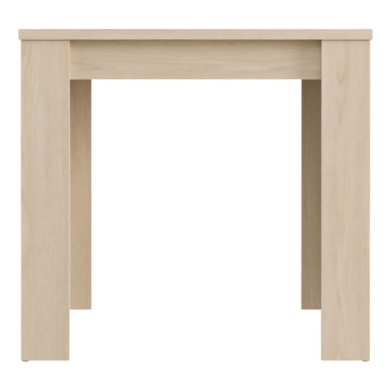 Tavolo Fisso Marrone Rovere 4 Posti Ripiano Effetto Dogato 80x80x76h cm, Forma Quadrato - Trosa