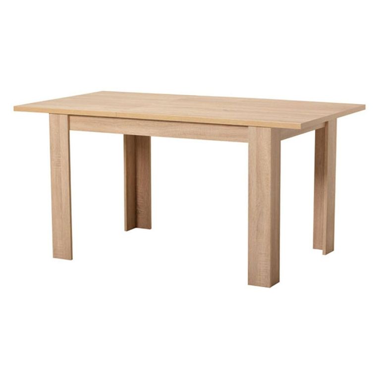 Tavolo Fisso Marrone Rovere 6 Posti Forma Rettangolare 120x80x74.5h cm, Materiale Piano in Legno Nobilitato - Uscio