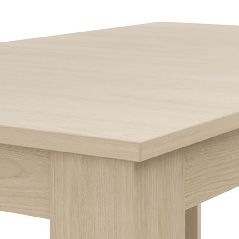 Tavolo Fisso Marrone Rovere 8 Posti Forma Rettangolare 160x90x77h cm, Sfumatura Colore Struttura Rovere - Rifred