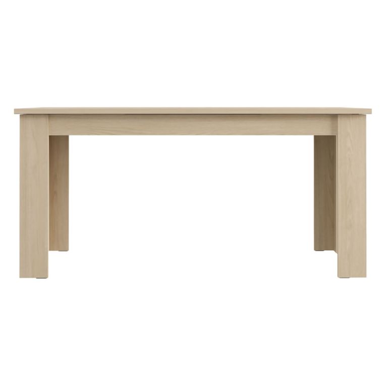 Tavolo Fisso Marrone Rovere 8 Posti Forma Rettangolare 160x90x77h cm, Sfumatura Colore Struttura Rovere - Rifred