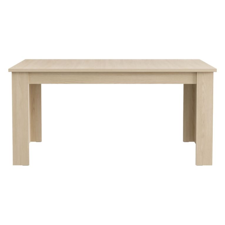 Tavolo Fisso Marrone Rovere 8 Posti Forma Rettangolare 160x90x77h cm, Sfumatura Colore Struttura Rovere - Rifred