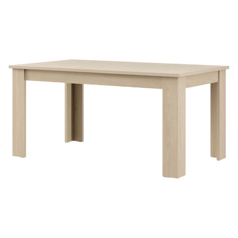 Tavolo Fisso Marrone Rovere 8 Posti Forma Rettangolare 160x90x77h cm, Sfumatura Colore Struttura Rovere - Rifred