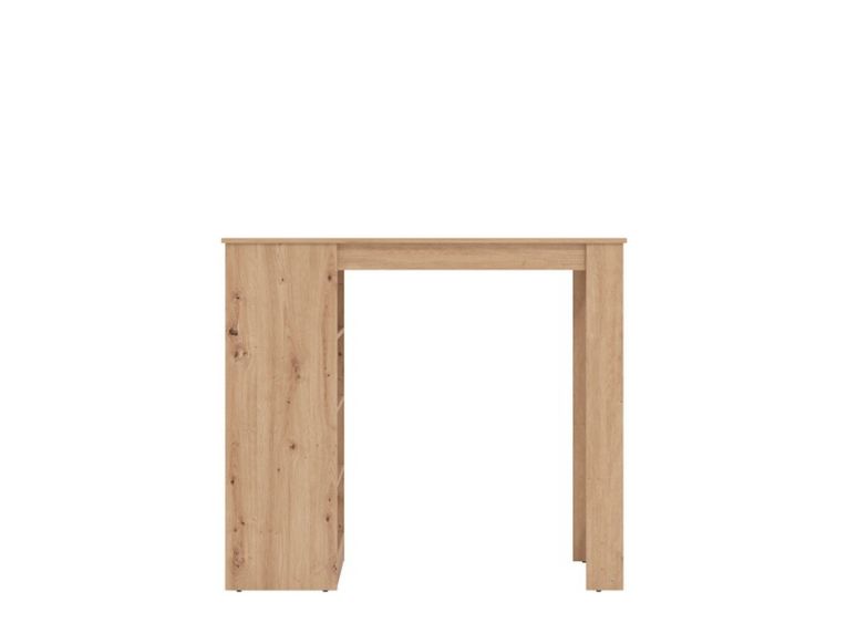 Tavolo Fisso Marrone Rovere Nodi 2 Posti Forma Rettangolare 120x50x105h cm, Materiale Piano in Legno Nobilitato - Sedriano