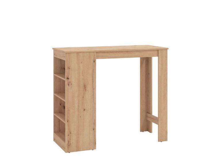 Tavolo Fisso Marrone Rovere Nodi 2 Posti Forma Rettangolare 120x50x105h cm, Materiale Piano in Legno Nobilitato - Sedriano