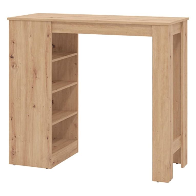 Tavolo Fisso Marrone Rovere Nodi 2 Posti Forma Rettangolare 120x50x105h cm, Materiale Piano in Legno Nobilitato - Sedriano