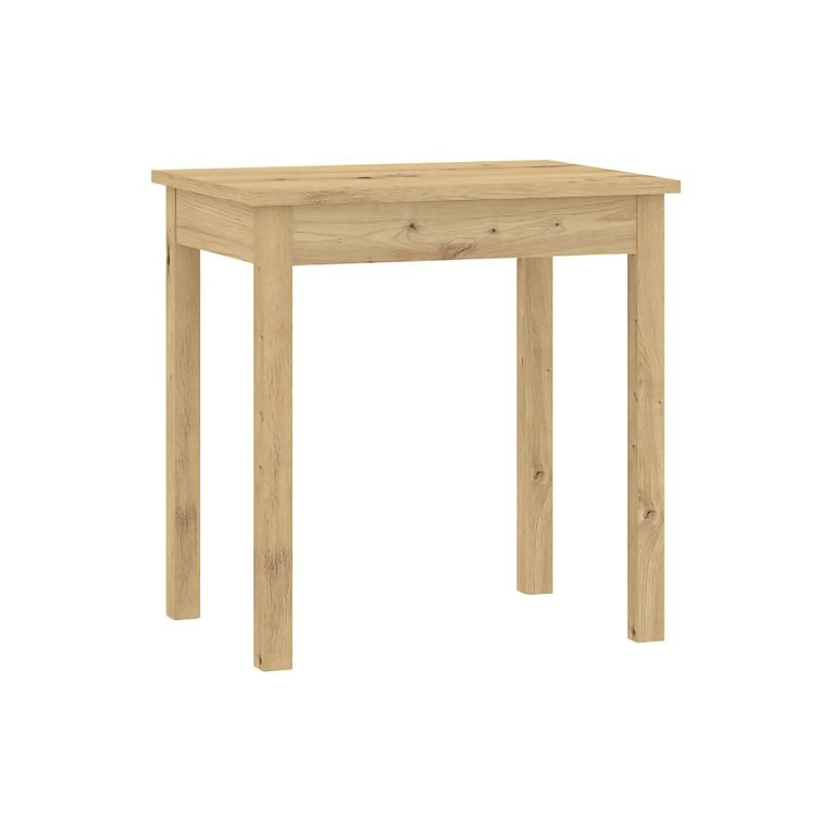 Tavolo Fisso Marrone Rovere Nodi 4 Posti Forma Quadrato 75x55x76h cm, Sfumatura Colore Struttura Rovere Nodi - Loda