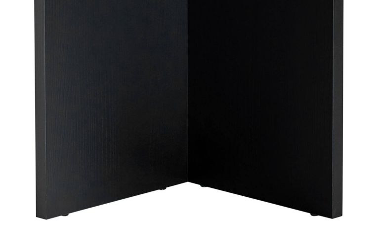 Tavolo Fisso Nero 6 Posti Forma Ovale 180x89.5x75h cm, Peso Supportato 70 kg - Monterano