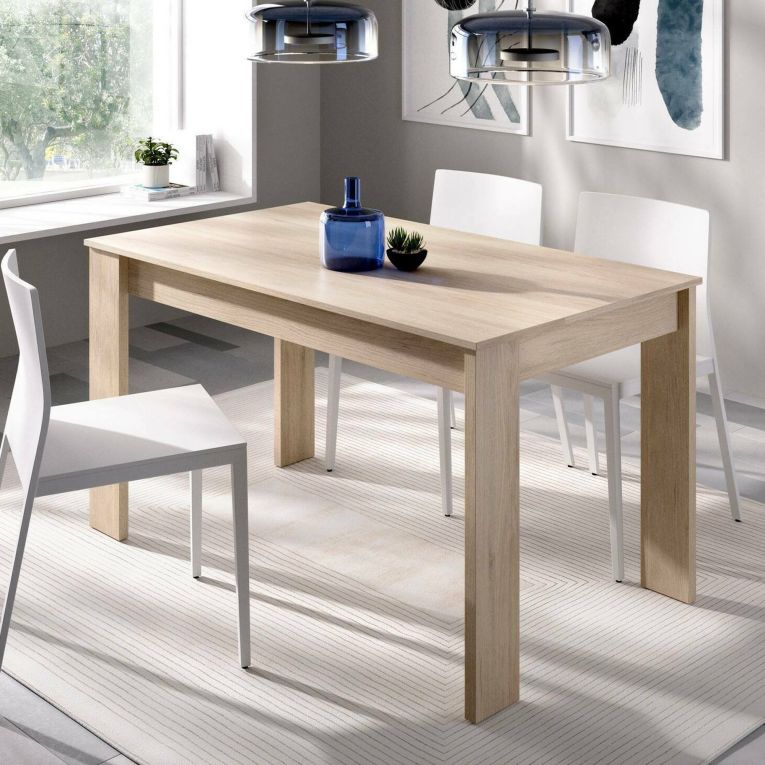 Tavolo legno chiaro rettangolare 6 posti 138x81cm - Alois