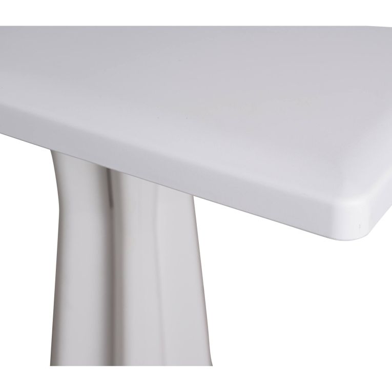 Tavolo per terrazzo 6 posti 70x70cm bianco - Agostini