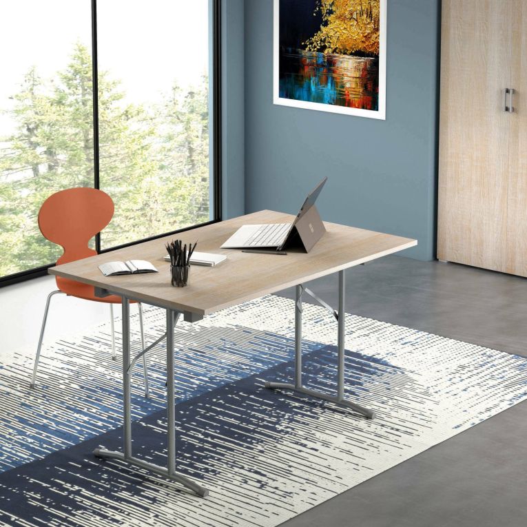 Tavolo pieghevole salvaspazio 6 posti 125x75cm legno - Aliena