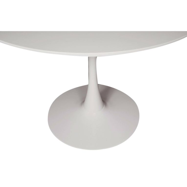 Tavolo rotondo minimal 4 posti bianco 100x100cm - Anubis