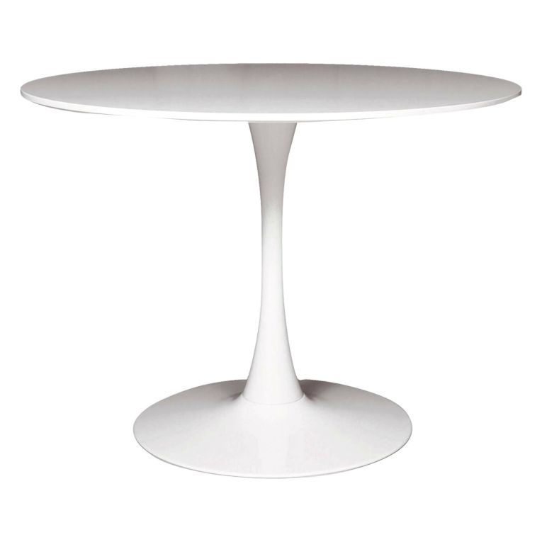 Tavolo rotondo minimal 4 posti bianco 100x100cm - Anubis