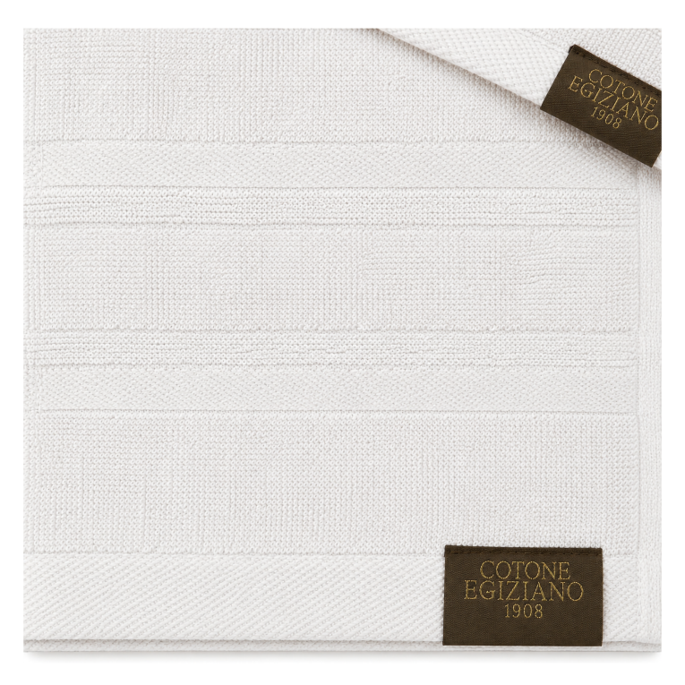 Telo Bagno Bianco 100% Cotone Egiziano Pettinato e Mercerizzato, Grammatura 530 gsm - Rovarero Luxury