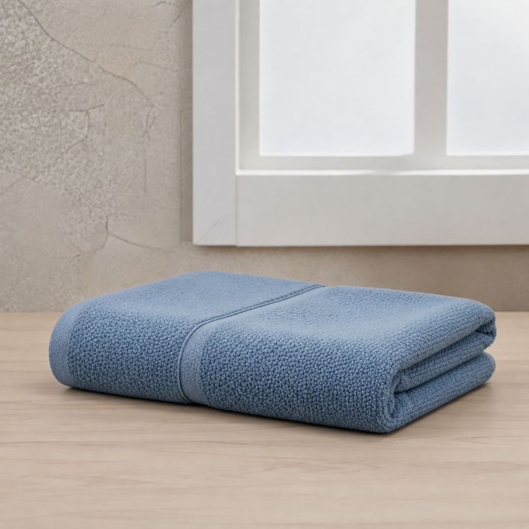 Telo Bagno blu Fiordaliso 100% Puro Cotone, Sfumatura Colore Struttura Fiordaliso - Sanaza Luxury
