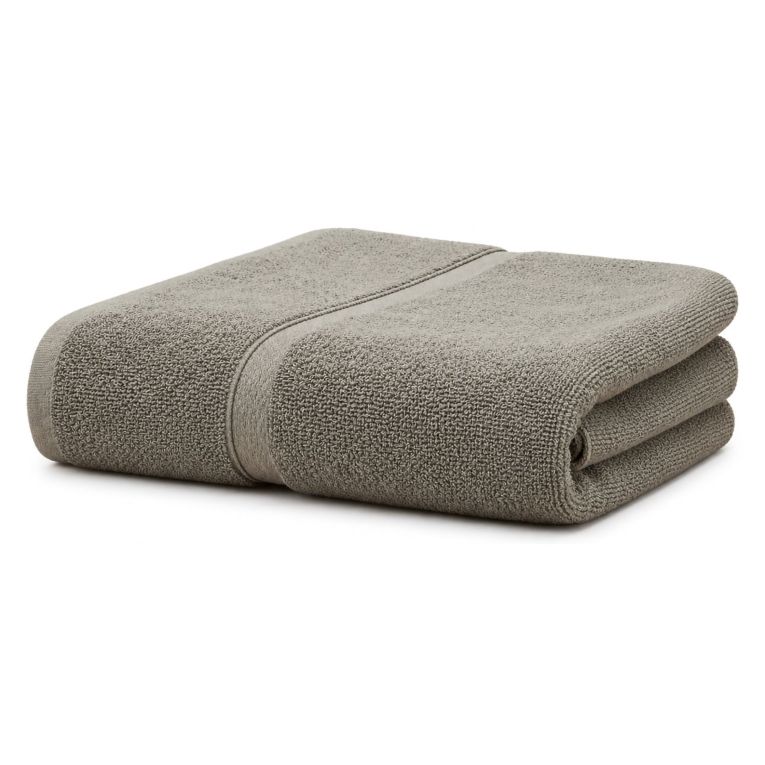 Telo Bagno Grigio Pietra 100% Puro Cotone, Sfumatura Colore Struttura Pietra - Sanaza Luxury