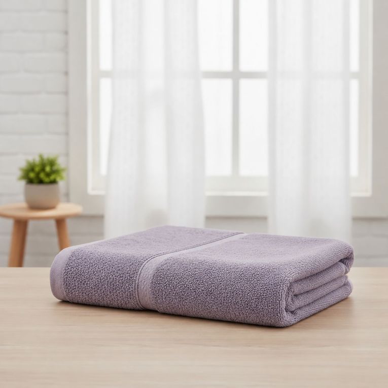 Telo Bagno Viola Lilla 100% Puro Cotone, Sfumatura Colore Struttura Lilla - Sanaza Luxury