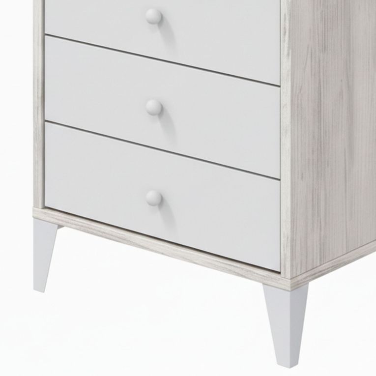 Testiera Letto Bianco Bianco Anticato 248x33 cm, Colore Struttura Bianco - Manduria