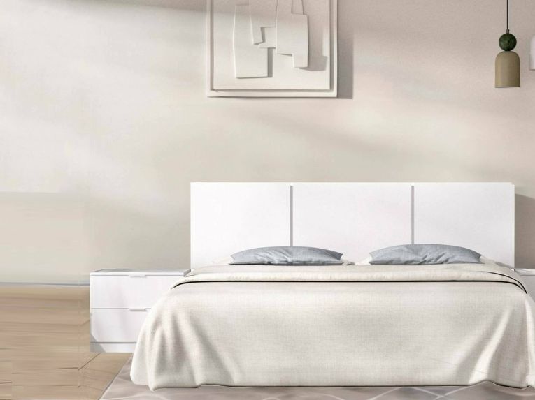 Testiera Letto Bianco Matrimoniale 157x34.2 cm, - Chanhom