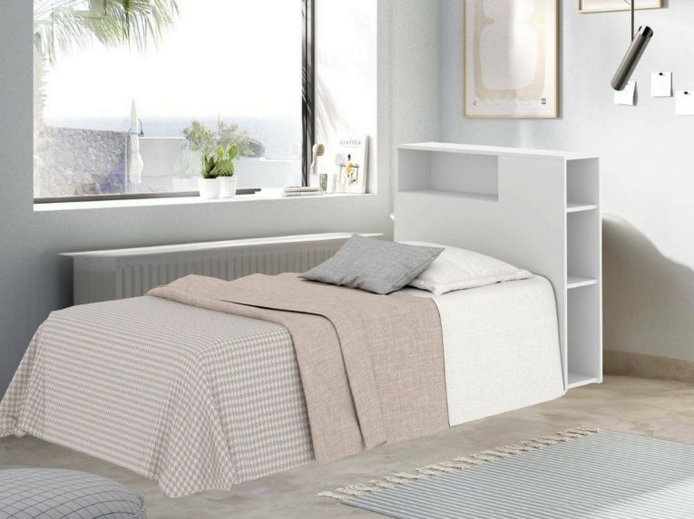 Testiera Letto Bianco Singolo 23.4x99 cm, - Haitang