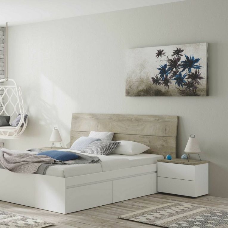 Testiera Letto Marrone Marrone Rovere Matrimoniale Colore Struttura Marrone 176x6 cm, Sfumatura Colore Struttura Rovere - Assago