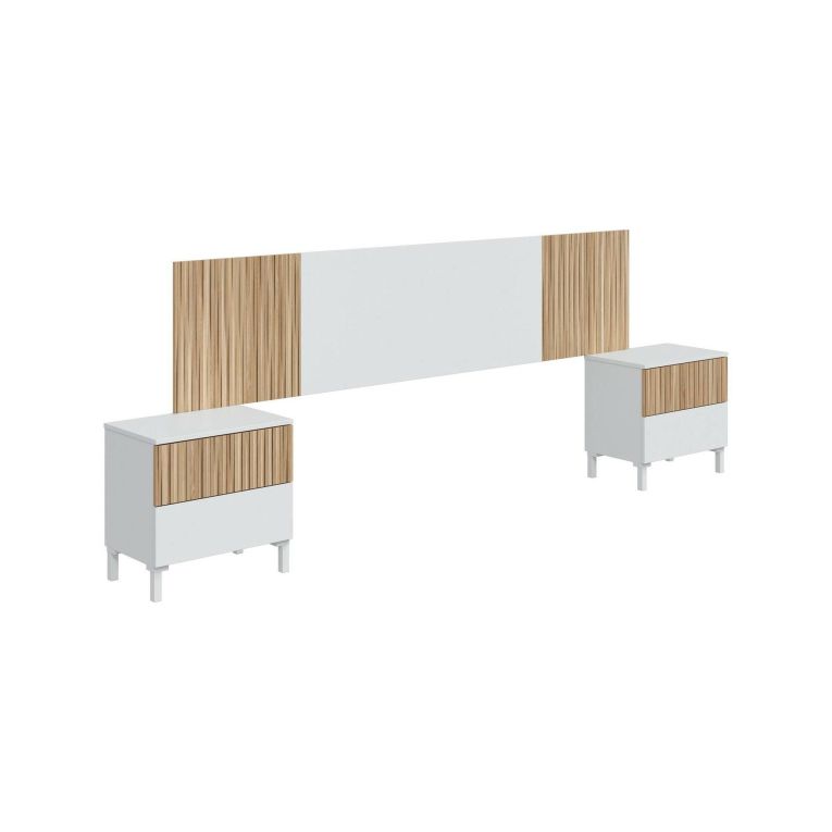 Testiera Letto Marrone Marrone Rovere Matrimoniale Colore Struttura Marrone 216x3 cm, Sfumatura Colore Struttura Rovere - Unala