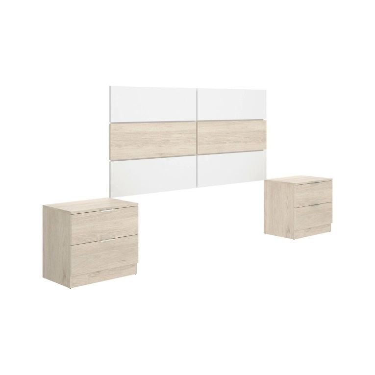 Testiera Letto Marrone Marrone Rovere Matrimoniale Colore Struttura Marrone 258.6x34.2 cm, Sfumatura Colore Struttura Rovere - Lucie