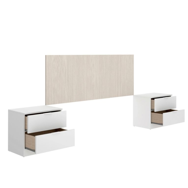 Testiera Letto Marrone Marrone Rovere Matrimoniale Colore Struttura Marrone 258.6x34.2 cm, Sfumatura Colore Struttura Rovere - Nona