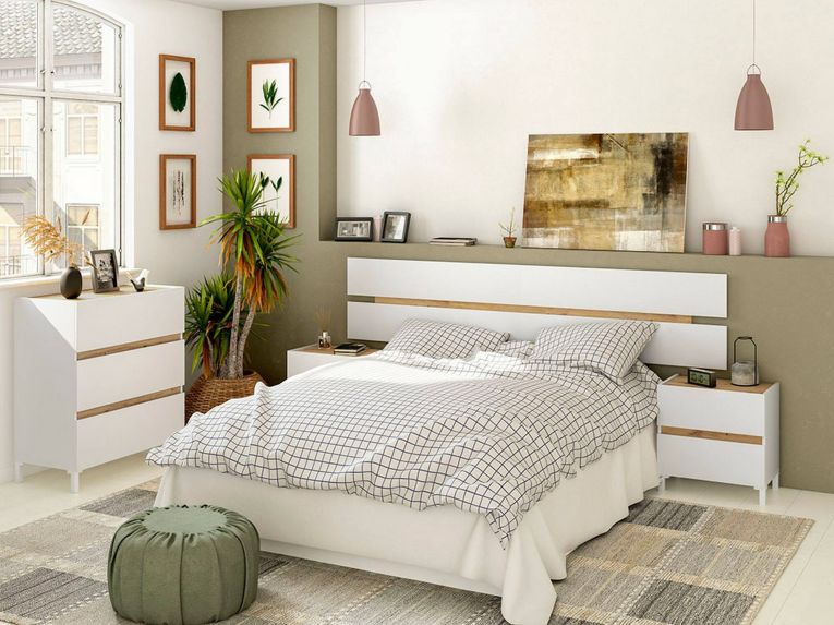 Testiera Letto Marrone Marrone Rovere Nodi Matrimoniale Colore Struttura Marrone 216x3 cm, Sfumatura Colore Struttura Rovere Nodi - Dado