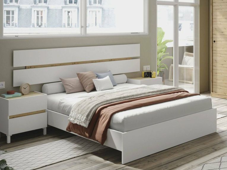 Testiera Letto Marrone Marrone Rovere Nodi Matrimoniale Colore Struttura Marrone 216x3 cm, Sfumatura Colore Struttura Rovere Nodi - Dado