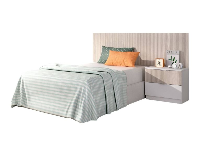 Testiera Letto Marrone Marrone Rovere Singolo Colore Struttura Marrone 146x34.2 cm, Sfumatura Colore Struttura Rovere - Omeka